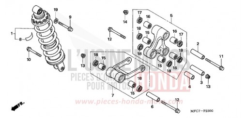 AMMORTIZZATORE POSTERIORE FMX6506 di 2006